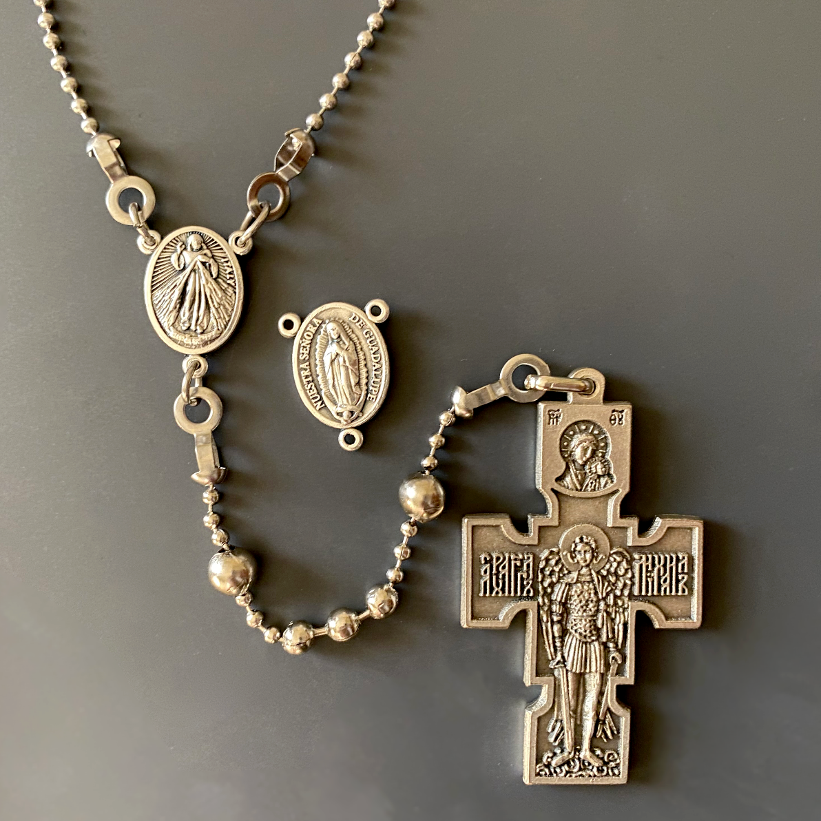 Glory to the Heroes Rosary with St. Michael & Divine Face Cross